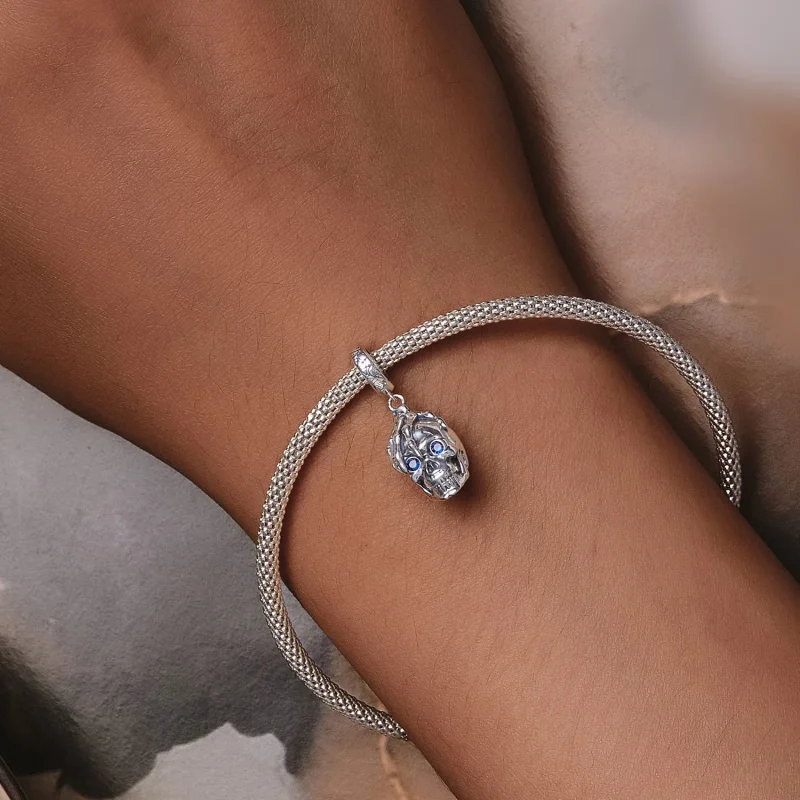 (slika za) Viseča lobanja za noč čarovnic v stilu Pandora - SCC2606 - Ogled 6