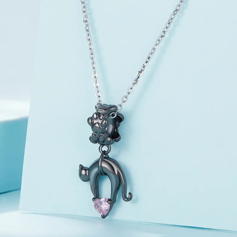 (slika za) Viseča črna mačka v slogu Pandora - SCC2519 - Ogled 2