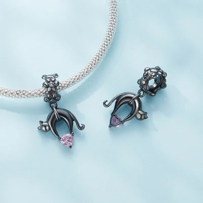 (slika za) Viseča črna mačka v slogu Pandora - SCC2519 - Ogled 4