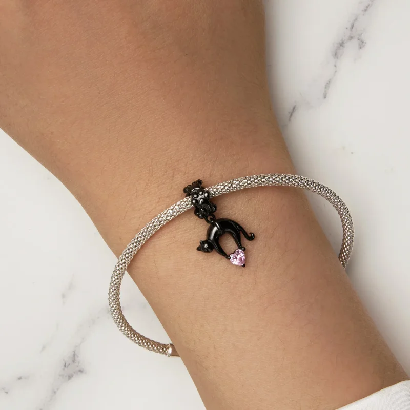 (slika za) Viseča črna mačka v slogu Pandora - SCC2519 - Ogled 5