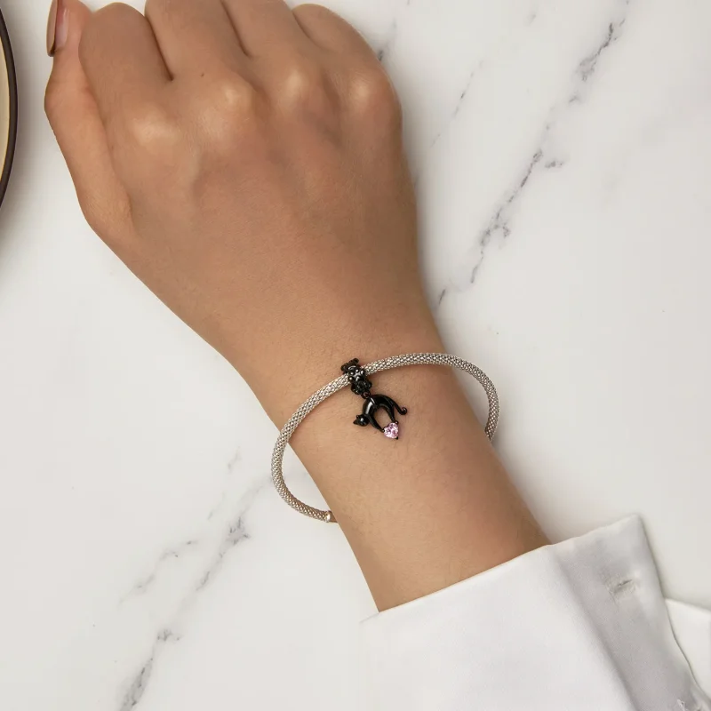 (slika za) Viseča črna mačka v slogu Pandora - SCC2519 - Ogled 6