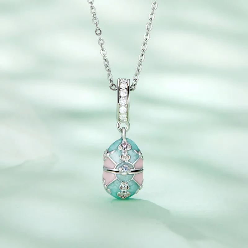 (slika za) Viseča velikonočna jajca v stilu Pandora - BSC779 - Ogled 2