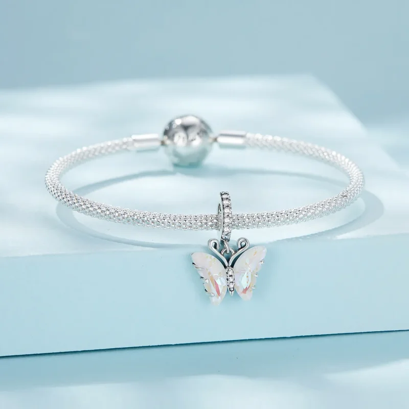 (slika za) Viseči pisani metulj Aurora v slogu Pandora - SCC2305-CF - Ogled 3