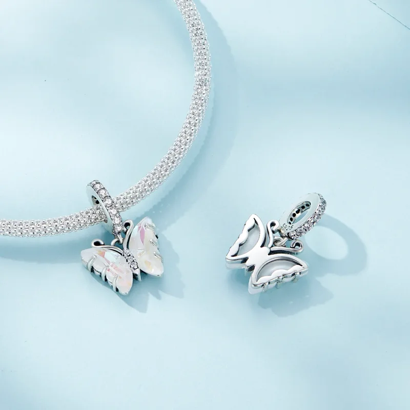 (slika za) Viseči pisani metulj Aurora v slogu Pandora - SCC2305-CF - Ogled 4