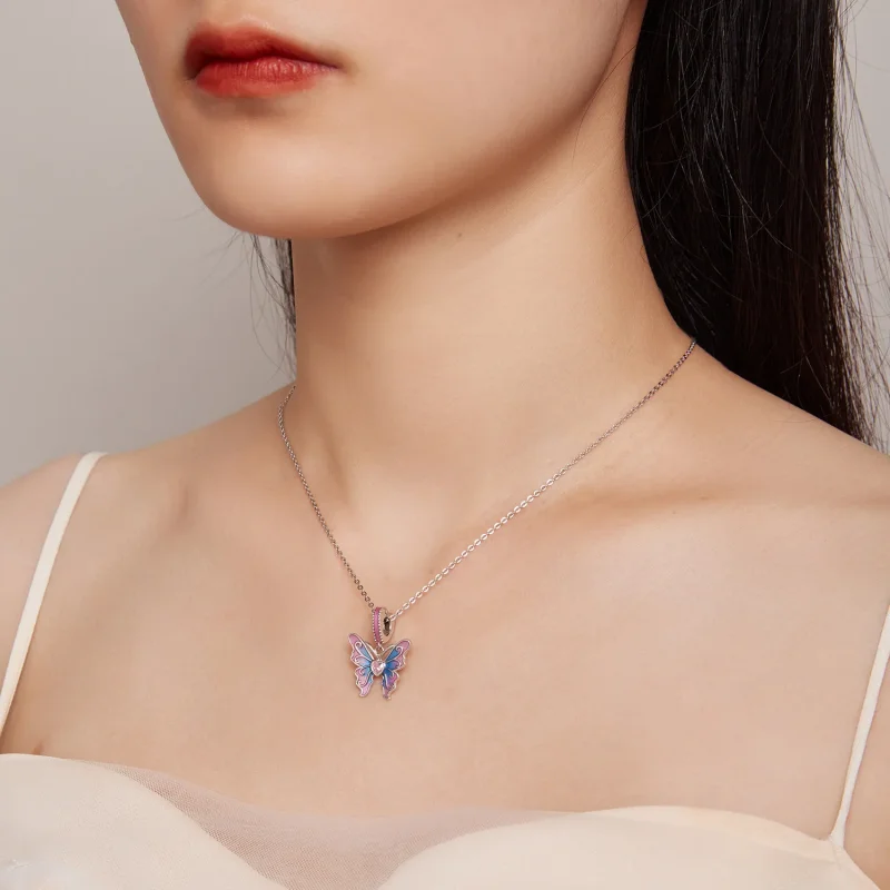 (slika za) Viseči vilinski metulj v slogu Pandora - SCC2472 - Ogled 5