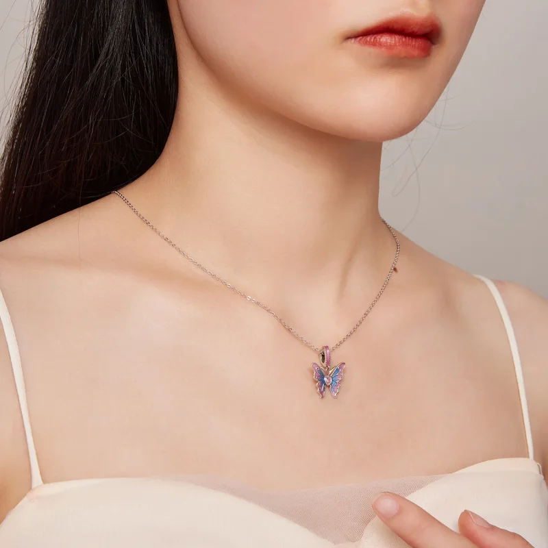 (slika za) Viseči vilinski metulj v slogu Pandora - SCC2472 - Ogled 7