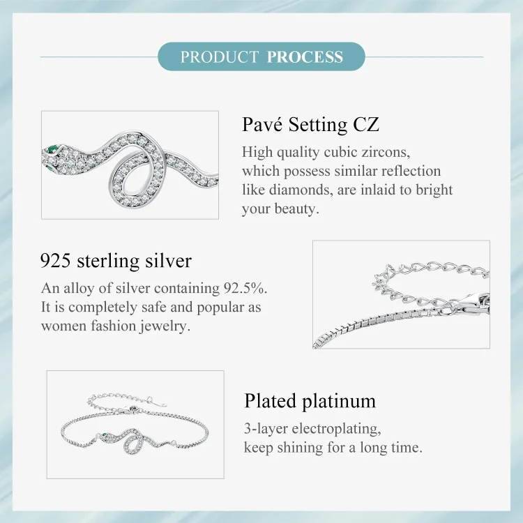 Zapestnica Pandora Style Spirit Snake Chain Verižica - SCB261