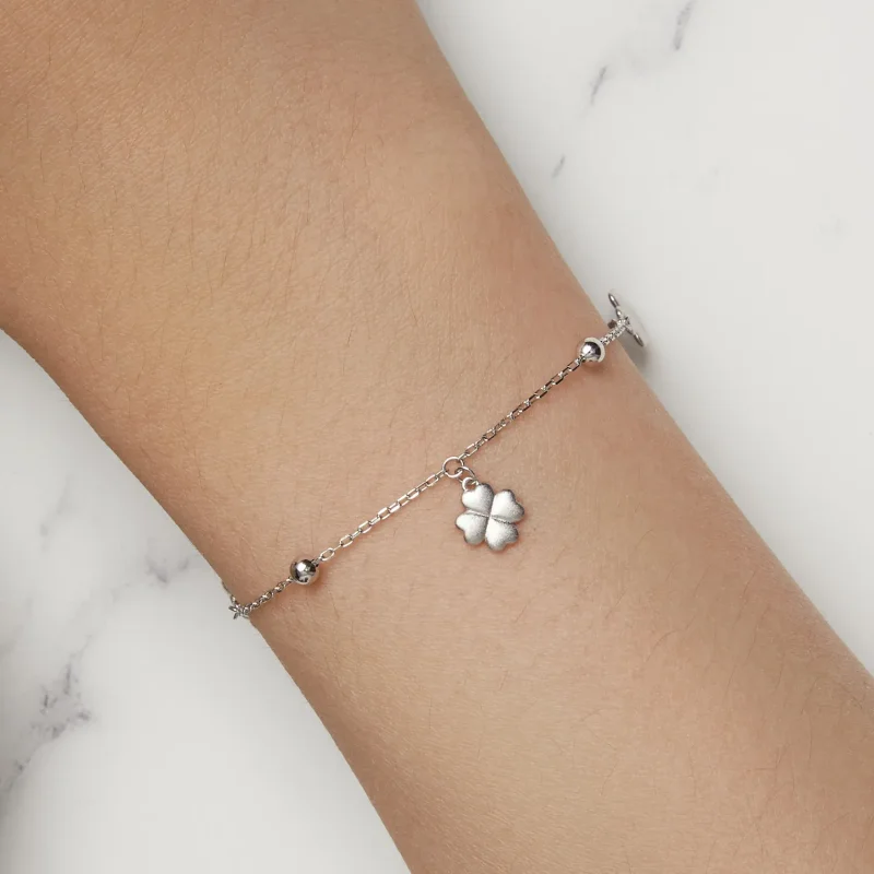 (slika za) Zapestnica s štiriperesno deteljico v slogu Pandora - BSB139 - Ogled 8