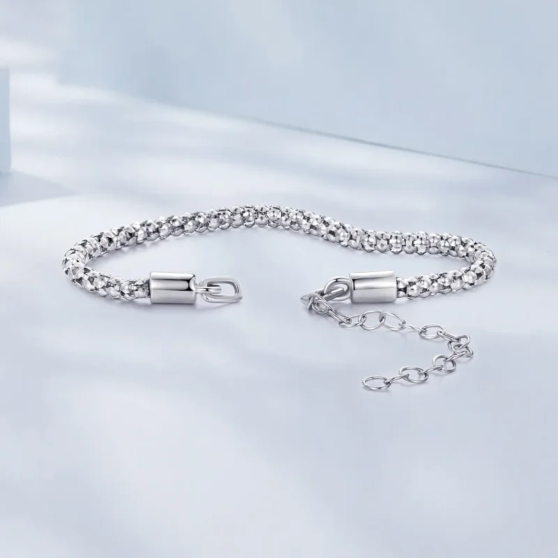 (slika za) Zapestnica z verižico v obliki žarnice Pandora - BSB149 - Ogled 2