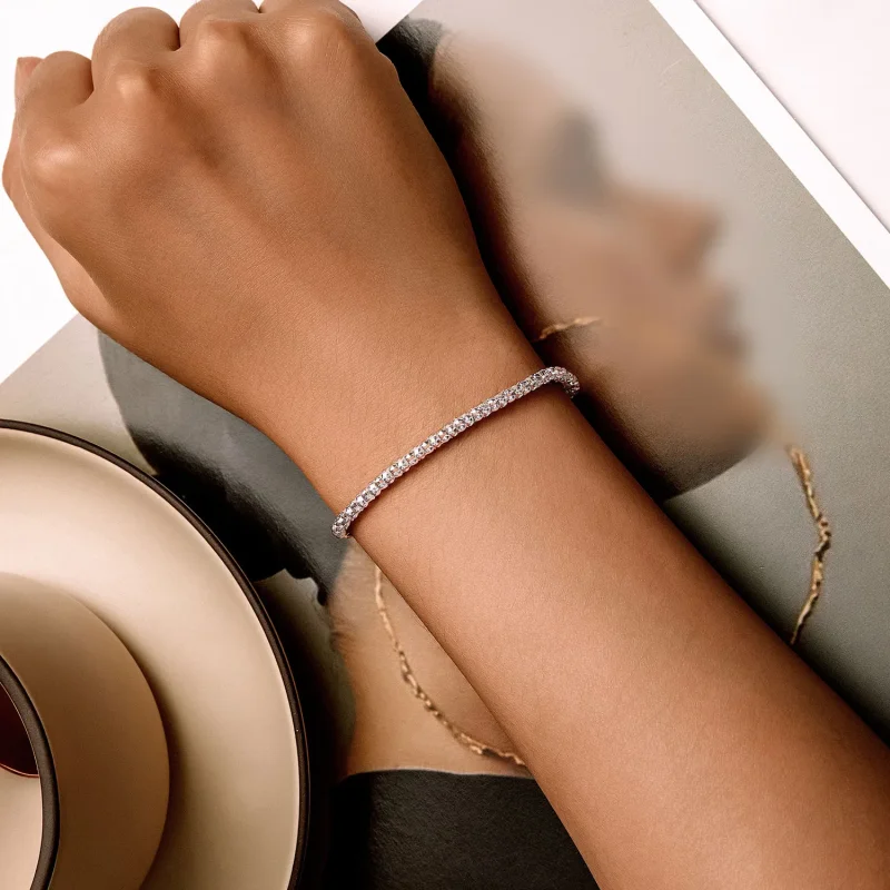 (slika za) Zapestnica z verižico v obliki žarnice Pandora - BSB149 - Ogled 3