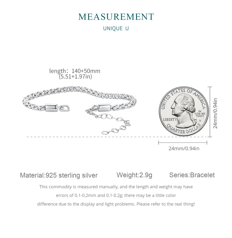 (slika za) Zapestnica z verižico v obliki žarnice Pandora - BSB149 - Ogled 7