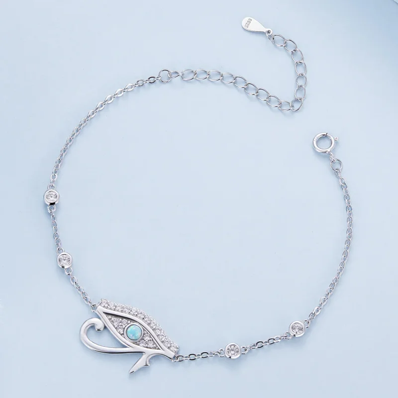 (slika za) Zapestnica z verižico v slogu Pandora Horusovo oko - BSB114 - Ogled 3