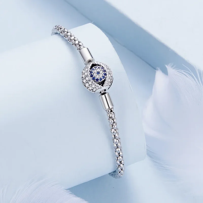 (slika za) Zapestnica z verižico v stilu Pandora Hudičevo oko - BSB141 - Ogled 2