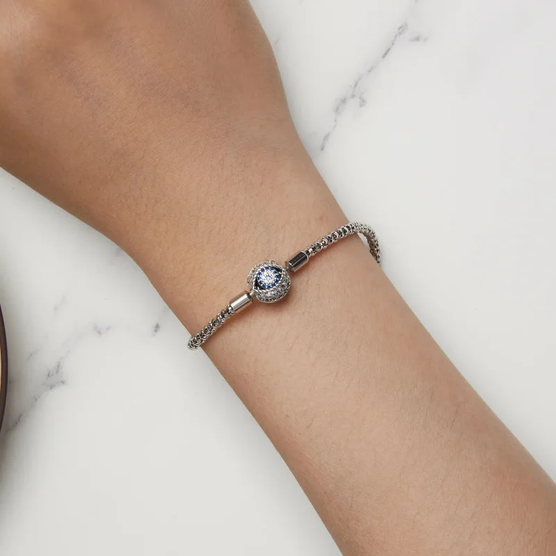 (slika za) Zapestnica z verižico v stilu Pandora Hudičevo oko - BSB141 - Ogled 5