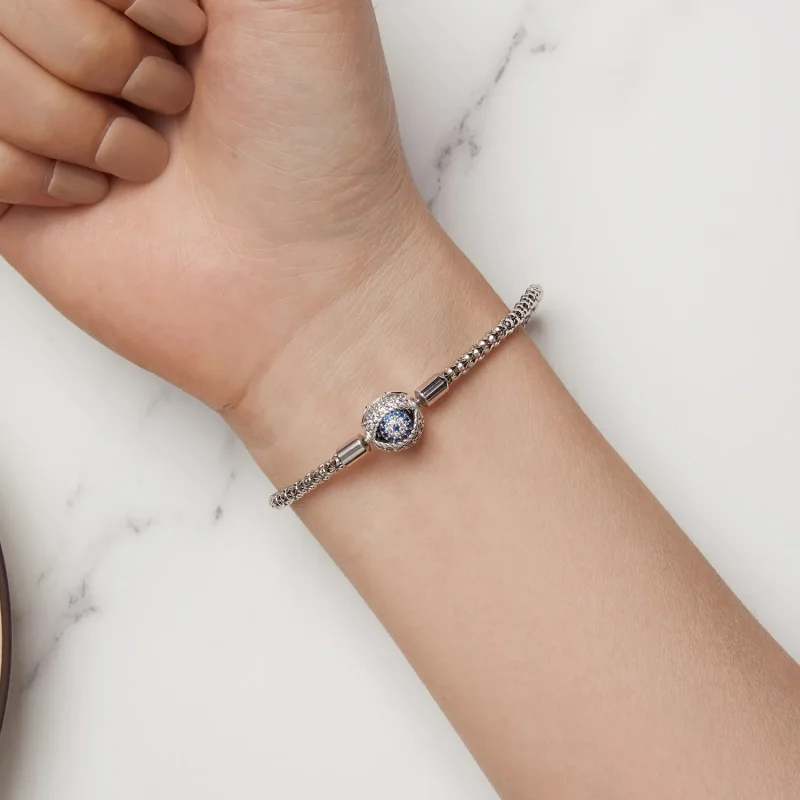 (slika za) Zapestnica z verižico v stilu Pandora Hudičevo oko - BSB141 - Ogled 6