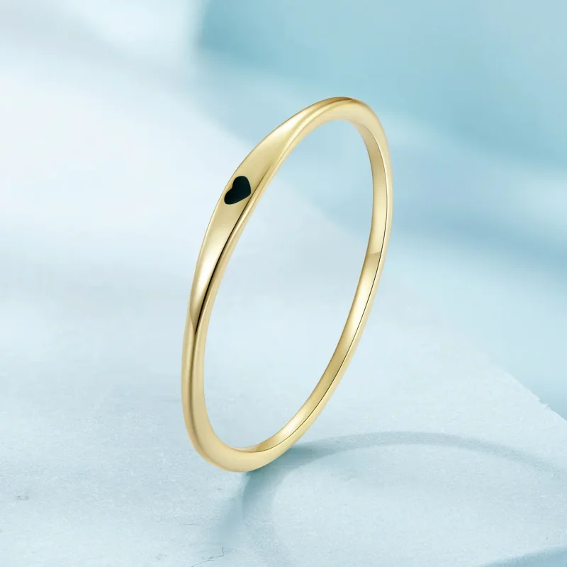 (slika za) Zlati ljubezenski prstan v slogu Pandora - SCR468-B - Ogled 2