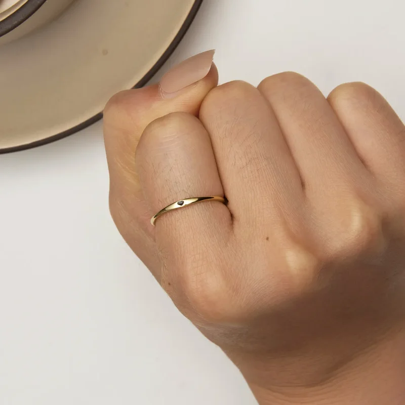 (slika za) Zlati ljubezenski prstan v slogu Pandora - SCR468-B - Ogled 6