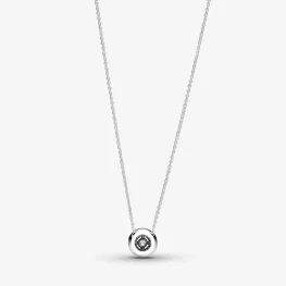 Bleščeča ogrlica Pandora Double Halo Collier - 399414C01-45