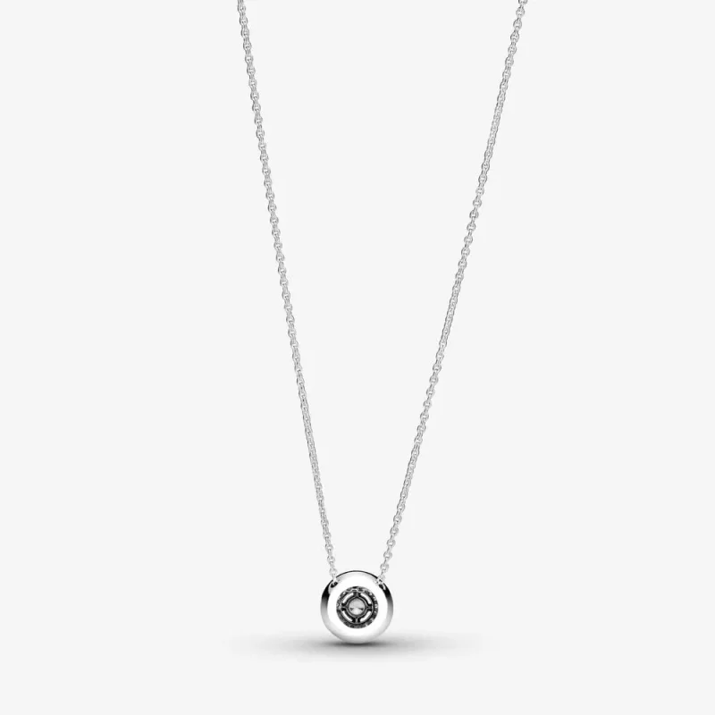 (slika za) Bleščeča ogrlica Pandora Double Halo Collier - 399414C01-45 - Ogled 2