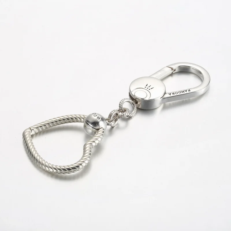 (slika za) Držalo za obeske za torbico Pandora Moments v obliki srca - 392238C00 - Ogled 2