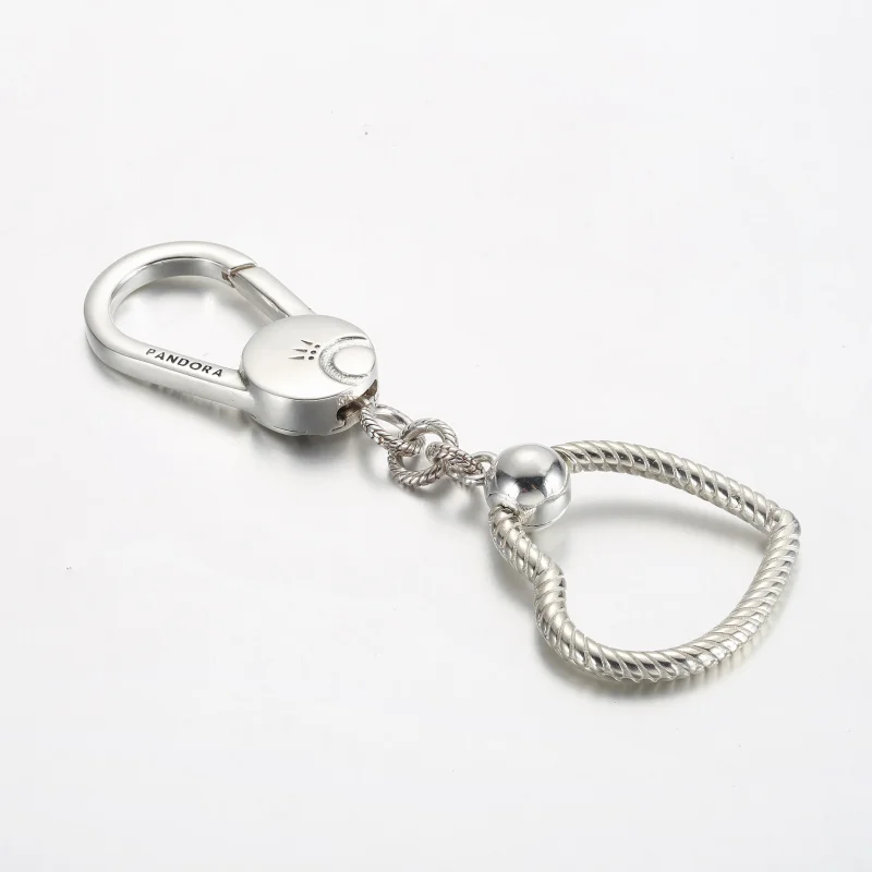 (slika za) Držalo za obeske za torbico Pandora Moments v obliki srca - 392238C00 - Ogled 3