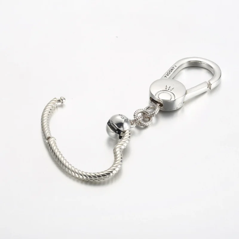 (slika za) Držalo za obeske za torbico Pandora Moments v obliki srca - 392238C00 - Ogled 4