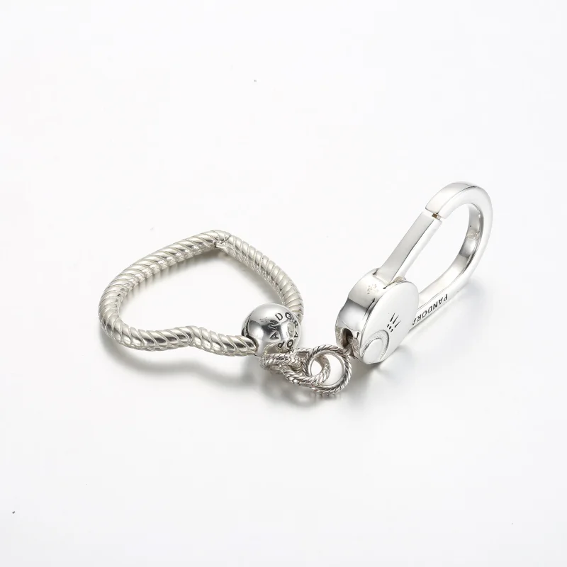 (slika za) Držalo za obeske za torbico Pandora Moments v obliki srca - 392238C00 - Ogled 5