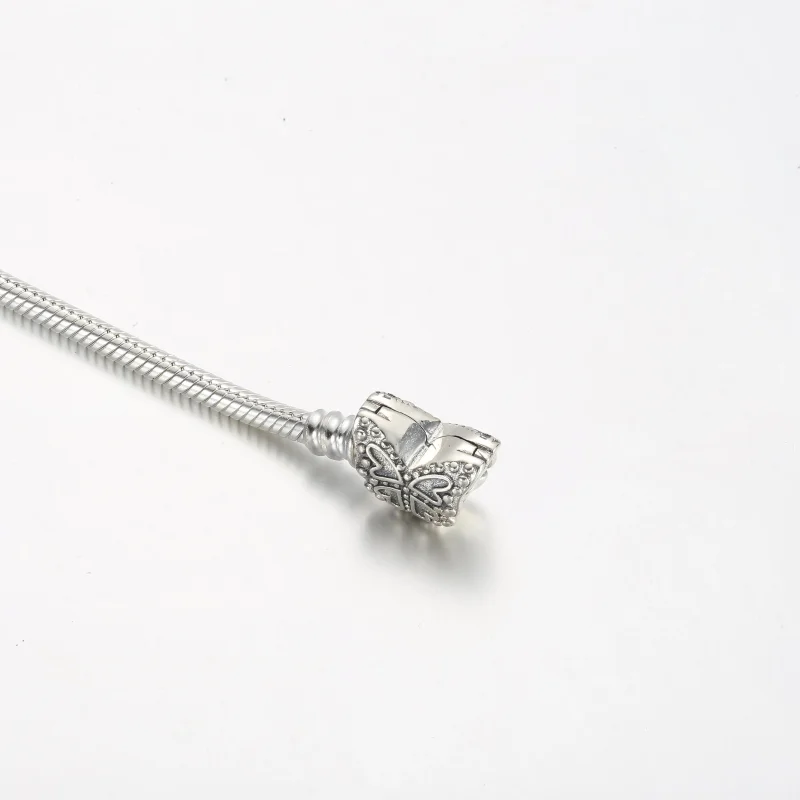 (slika za) Kačasta zapestnica Pandora Moments z zaponko v obliki metulja - 590782C01 - Ogled 5