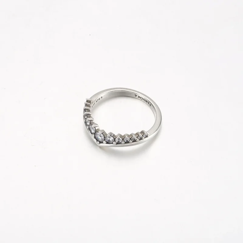 (slika za) Lebdeči pavé prstan Pandora Timeless Wish - 192320C01 - Ogled 3