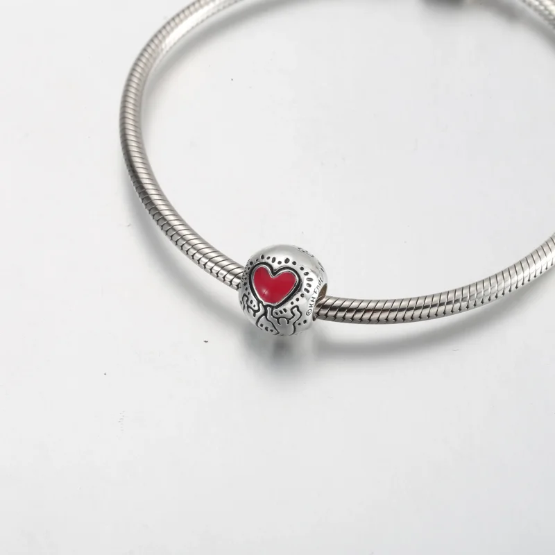 (slika za) Ljubezenski obesek s figuricami Keith Haring™ x Pandora - 792225C01 - Ogled 5