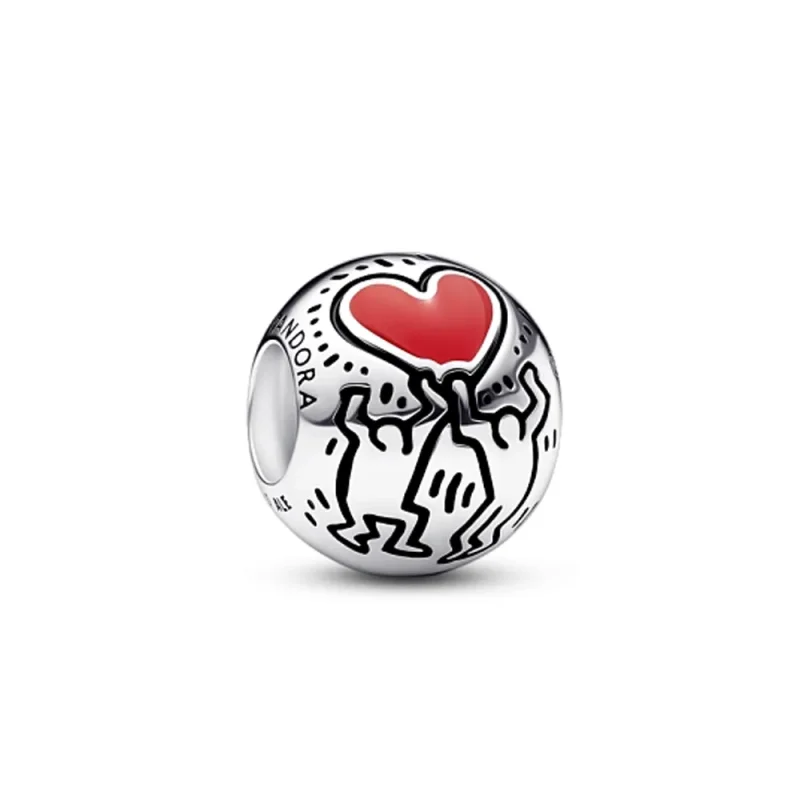 (slika za) Ljubezenski obesek s figuricami Keith Haring™ x Pandora - 792225C01 - Slika izdelka