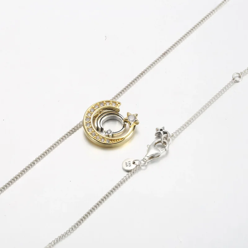 (slika za) Obesek in ogrlica Pandora padajoča zvezda - 362204C01 - Ogled 5