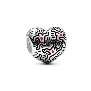 (slika za) Obesek Keith Haring™ x Pandora z linijskim motivom ljudi - 792224C01