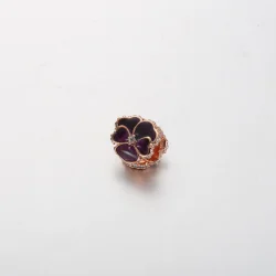Obesek Pandora Deep Purple Pansy Flower - 780777C01
