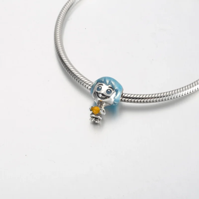 (slika za) Obesek Pandora Disney Pixar Joy Glow-in-the-dark Memory Orb Charm - 792028C01 - Ogled 5