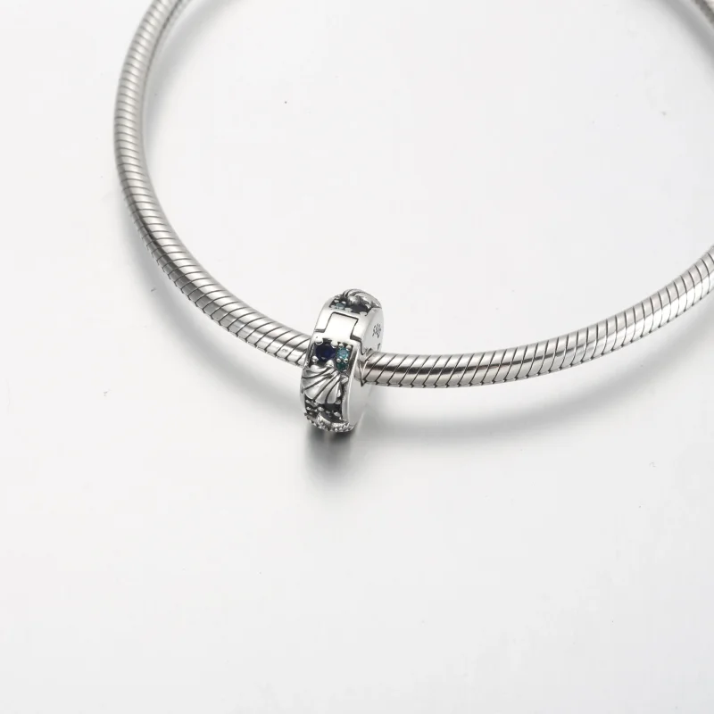 (slika za) Obesek s sponkami Pandora Tropska morska zvezda in školjka - 791678C01 - Ogled 4