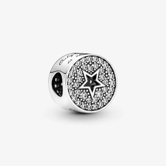 (slika za) Obesek za čestitke Pandora Pavé & Star - 790793C01