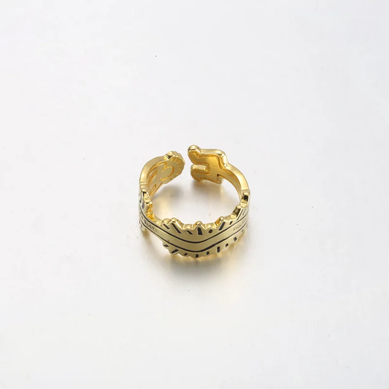 (slika za) Odprti prstan Keith Haring™ x Pandora z mahajočimi figuricami ​ - 162226C01 - Ogled 5