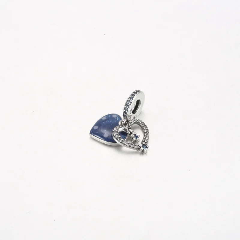(slika za) Pandora Celestial Shooting Star Heart Double Viseči obesek - 792356C01 - Ogled 2