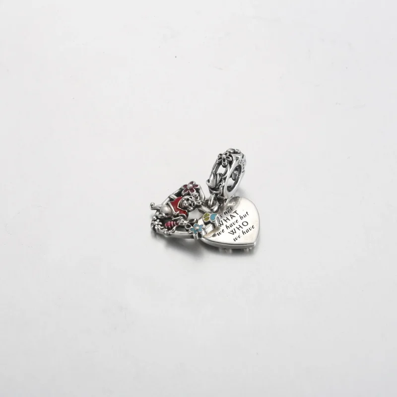 (slika za) Pandora Disney Winnie the Pooh & Pujsek dvojni viseči obesek - 792214C01 - Ogled 2