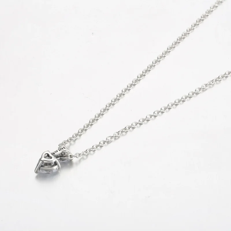 (slika za) Pandora dvojni srčni obesek, bleščeča ogrlica Collier - 391229C01 - Ogled 3