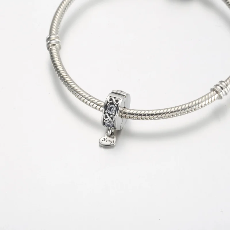 (slika za) Pandora Family Always Pavé Clip Charm - 791151C01 - Ogled 4