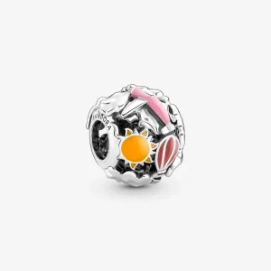 Pandora Fly Away Rainbow Sky & Potovalni obesek - 791695C01 (slika za) Pandora Fly Away Rainbow Sky & Potovalni obesek - 791695C01