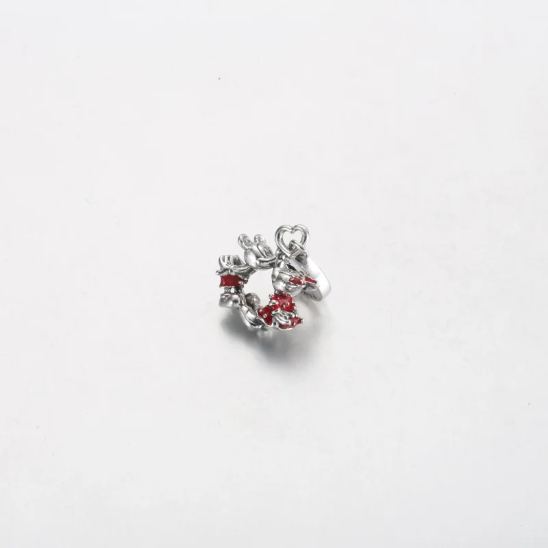 (slika za) PANDORA Obesek Disney junakov Miki in Mini Miške, ki se poljubljata - 790075C01 - Ogled 2