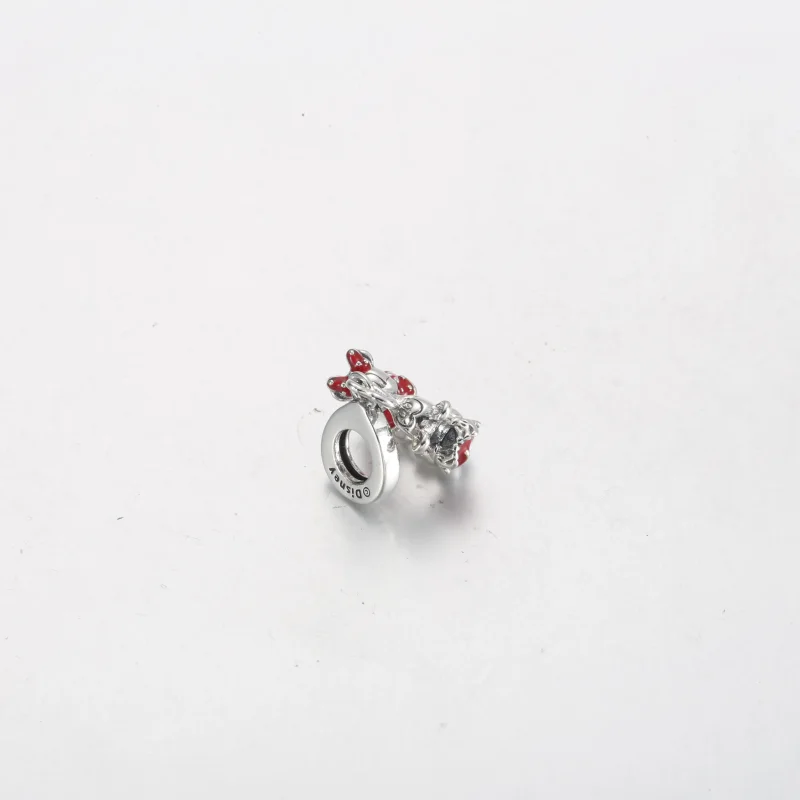 (slika za) PANDORA Obesek Disney junakov Miki in Mini Miške, ki se poljubljata - 790075C01 - Ogled 3