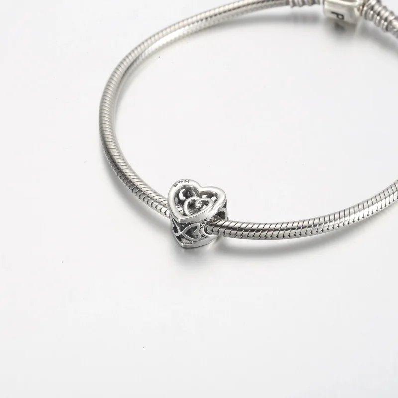 (slika za) PANDORA Obesek neskončno prepletenih src - 790800C00 - Ogled 5