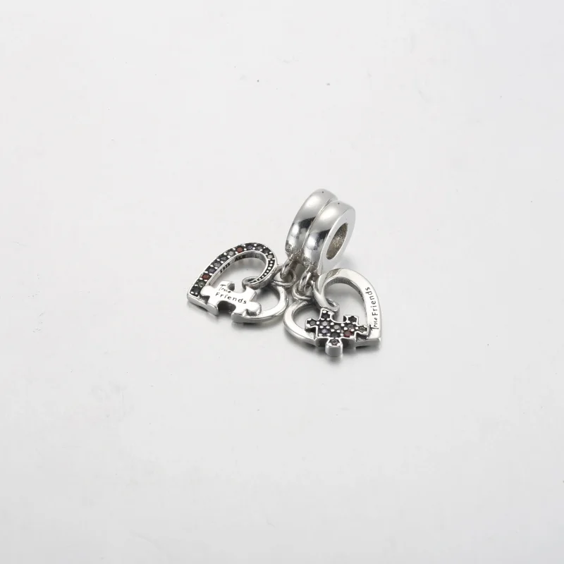 (slika za) PANDORA Obesek prijateljstva s koščkom puzzla - 792239C01 - Ogled 2