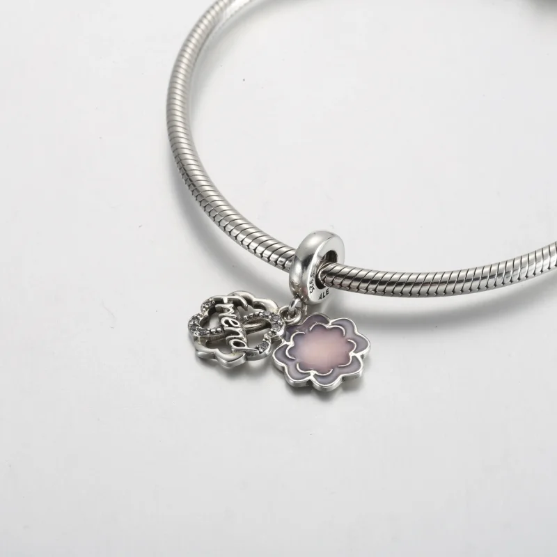 (slika za) PANDORA Obesek prijateljstva s štiriperesno deteljico - 792245C01 - Ogled 4