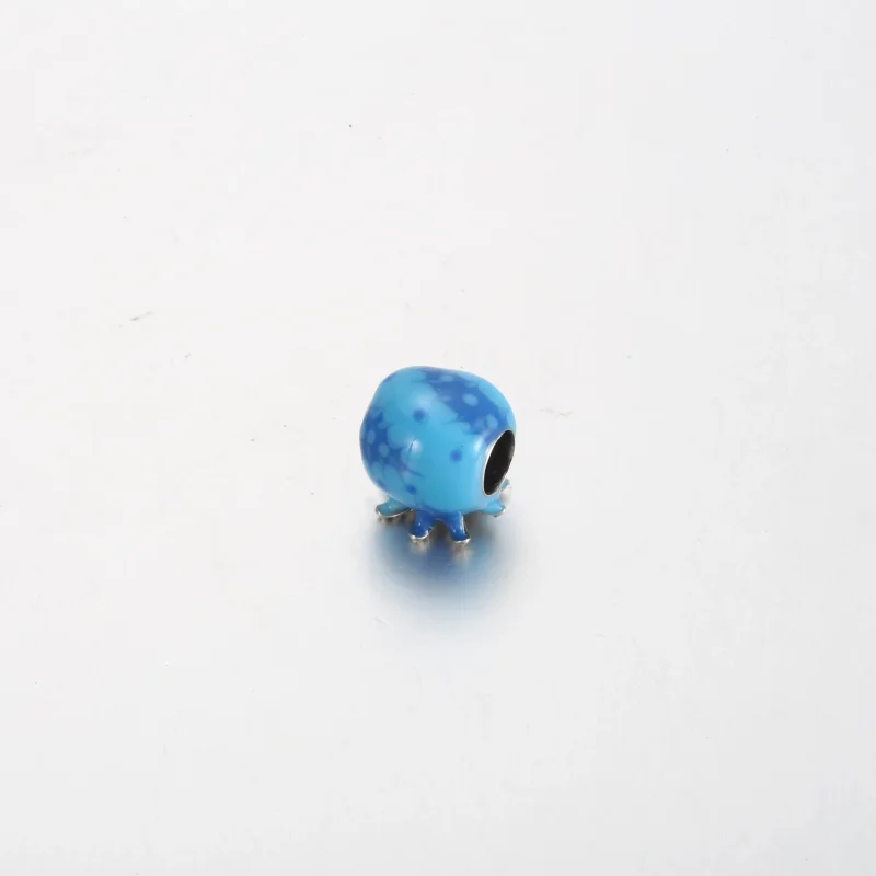 (slika za) PANDORA Obesek s hobotnico z morskimi mehurčki in valovi - 791698C01 - Ogled 4