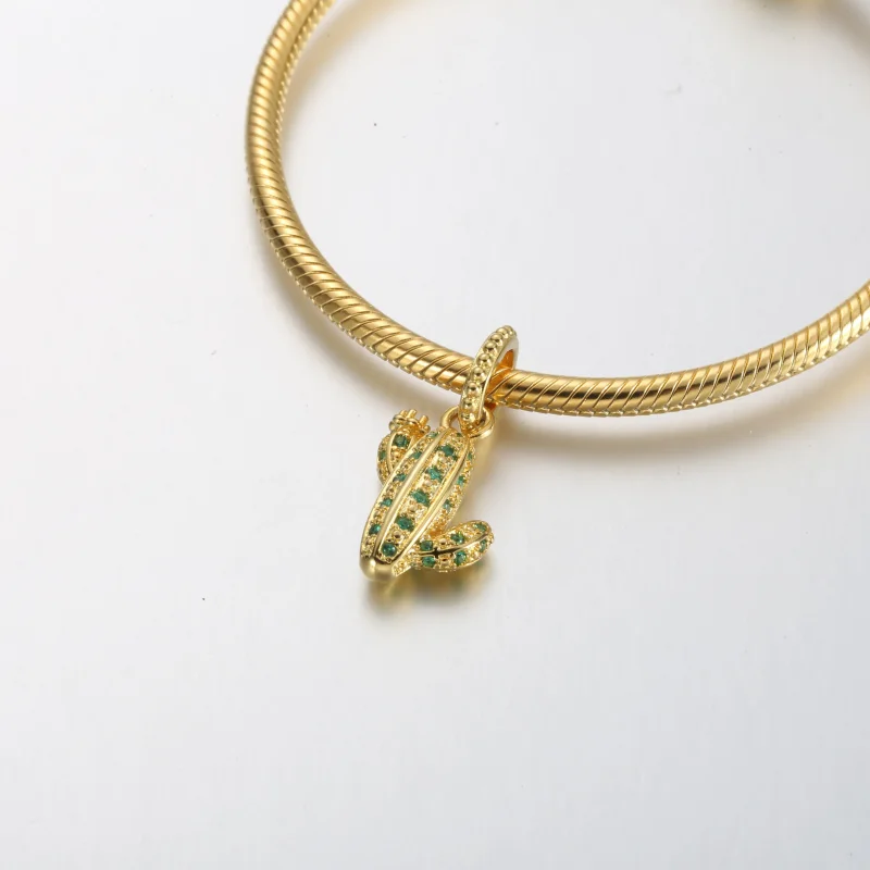 (slika za) PANDORA Obesek s puščavskim kaktusom - 361687C01 - Ogled 4